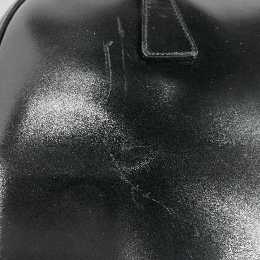 Prada Logo Plate Handbag Shoulder Bag Leather Nero Black - Picture 4 of 7